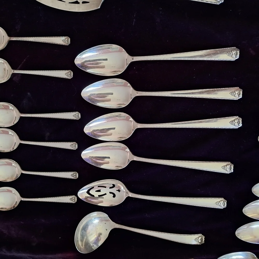 Prestige Silver Dining Flatware Collection with Classic Design Lot 1